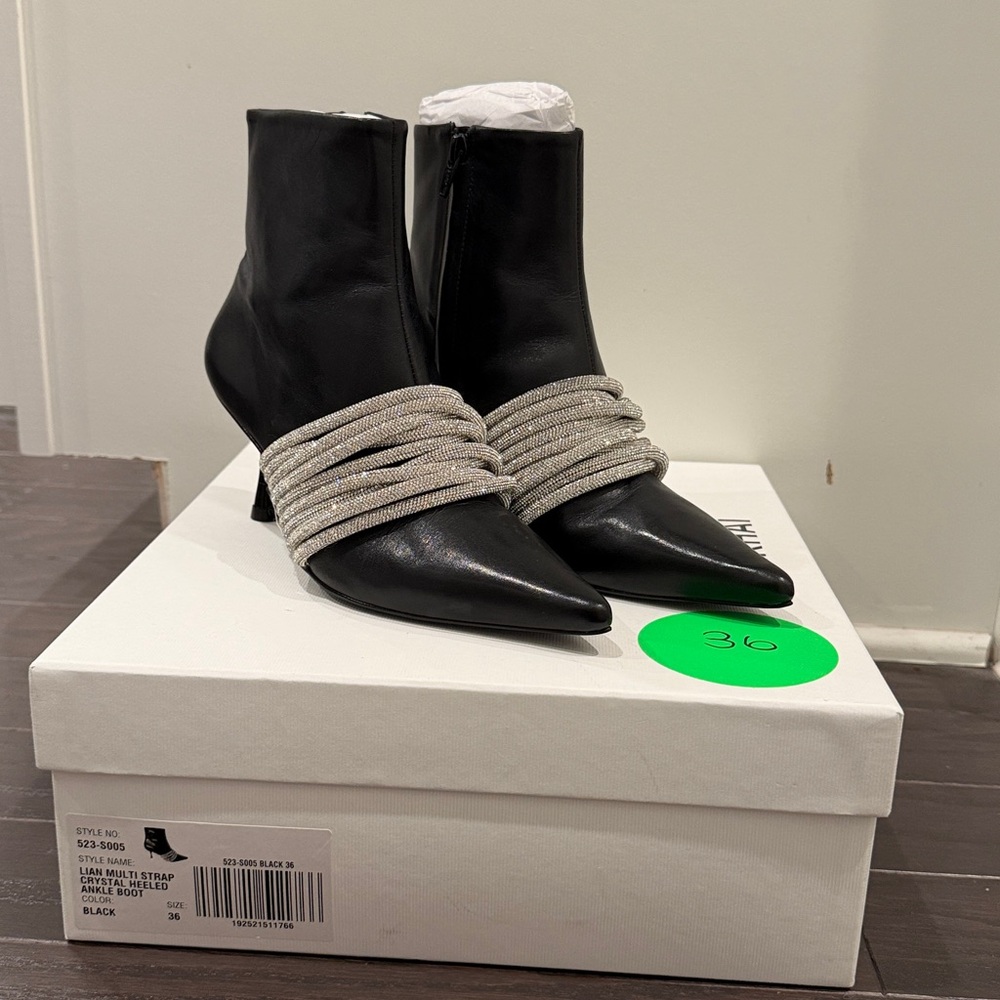 SIMKHAI Lian Black Crystal Ankle Boot